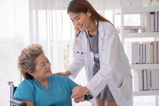 asian female doctor in hospital