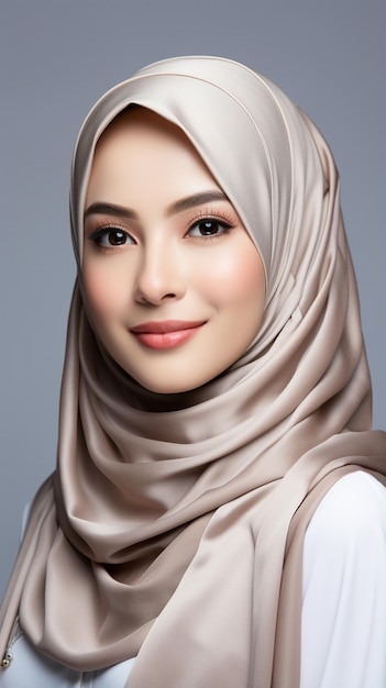 asian hijab model potrait photo