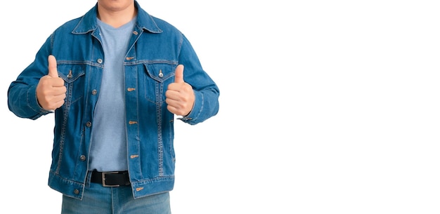 Asian man in shirt and jeans