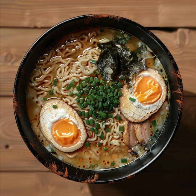 Photo asian ramen soup