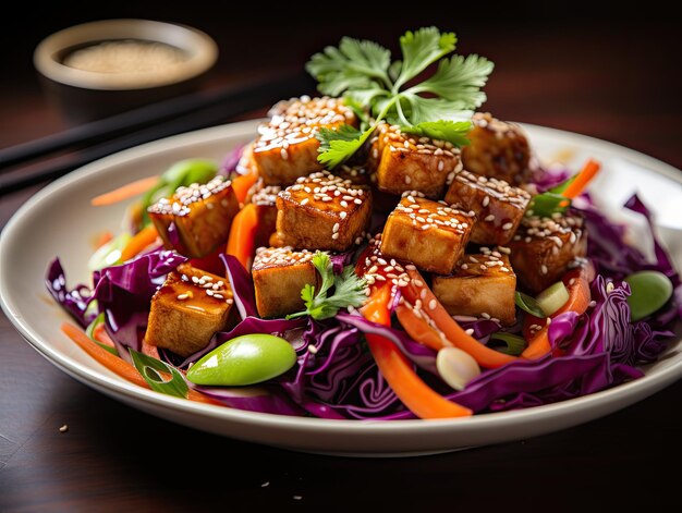 ASIAN SESAME TOFU SALAD