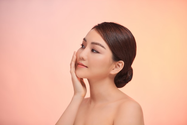 Asian young woman portrait. Skin care,Beauty treatment and spa concept.