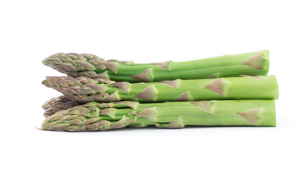 Asparagus on the white isolated