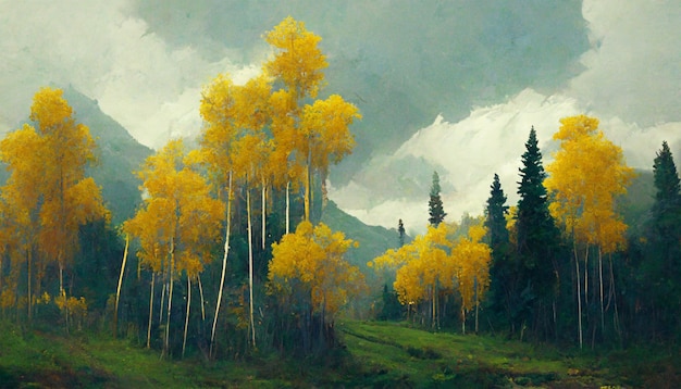 Aspen Autumn Painting