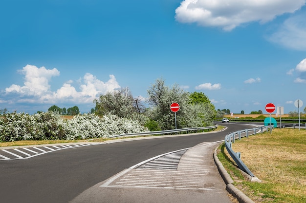 Asphalt road in Hungary