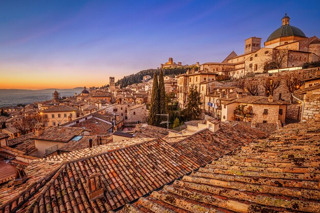 Assisi Italy rooftop hilltop Old Town Rooftops