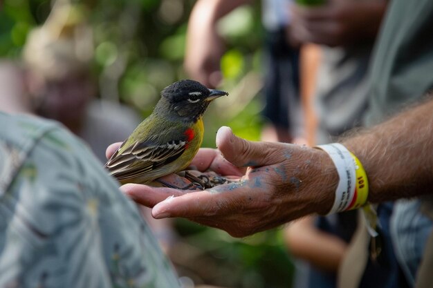 Assisting with bird banding demonstrations ar generative ai