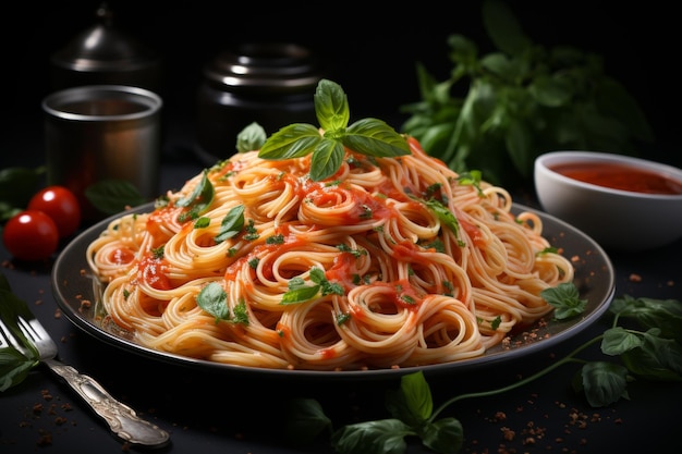 Assorted enticing spaghetti dishes with various pasta types and flavorful sauces