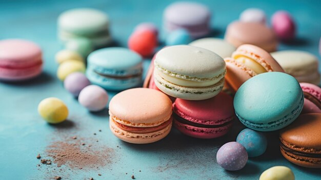 Assorted macarons