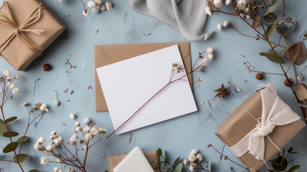 Assorted Presents Arranged on a Table