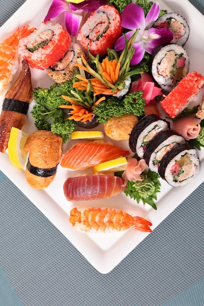 Assorted sushi plate