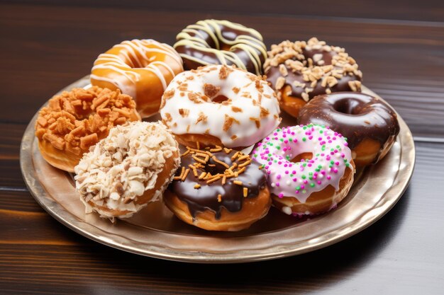 Assorted sweet donuts