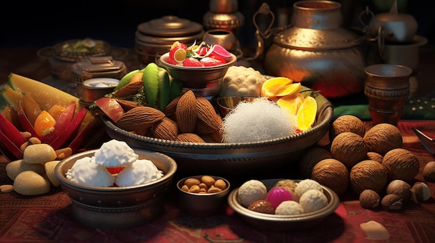 Assorted Sweets and Treats Display