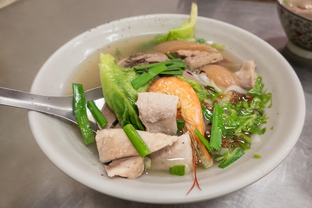 Assorted Taiwanese noodle soup