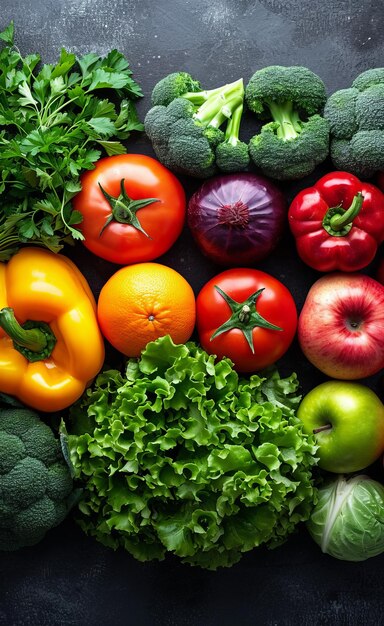 Assorted Varieties of Vegetables Displayed on Table A vibrant collection of various types of vegetables displayed together on a table