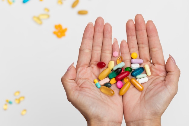 Assorted various kinds of pills