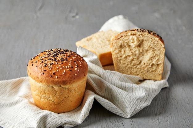 assortment of baked bread