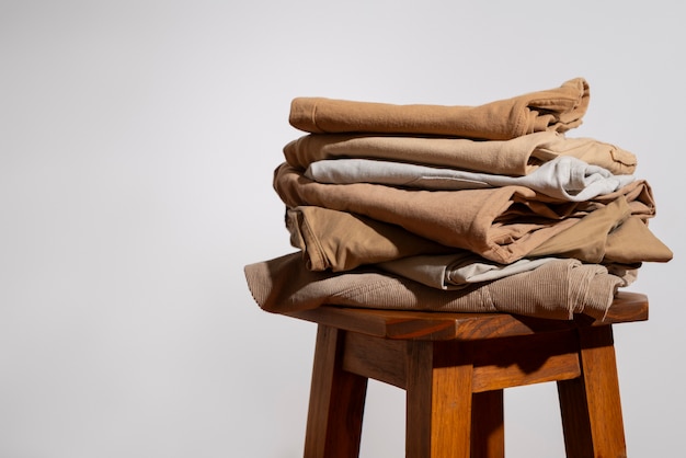 Assortment of beige tone colored pants