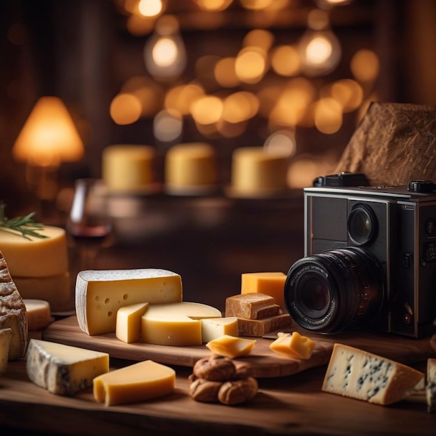 Assortment of cheeses