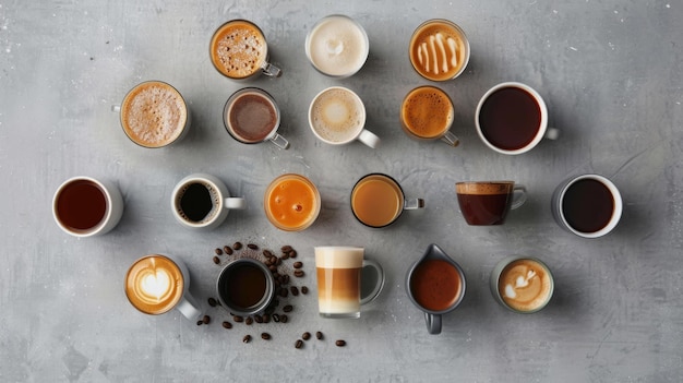 An Assortment of Coffees and Teas