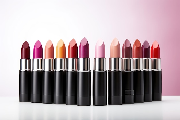 Assortment of lipsticks AI generated