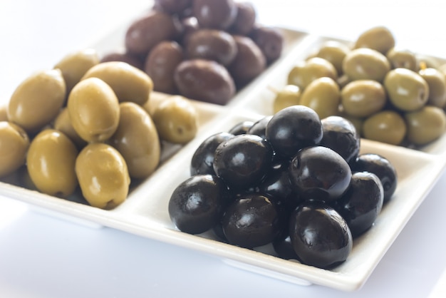 Photo assortment of olives