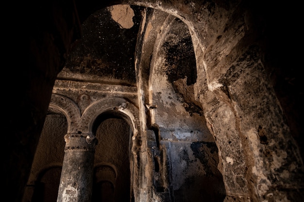 Astonishing selime monastery ceiling of cathedral sized church in cappadocia turkey