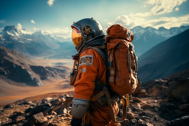 Astronaut in mars