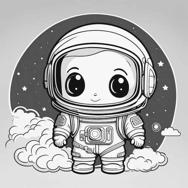 astronaut on the moon in black and white to color