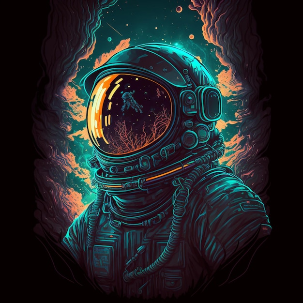 Astronaut in outer space