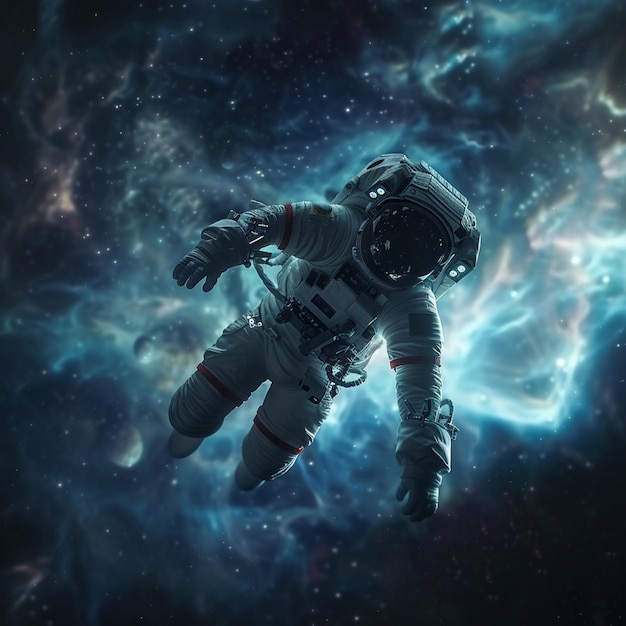 an astronaut in a space suit with space suit on it