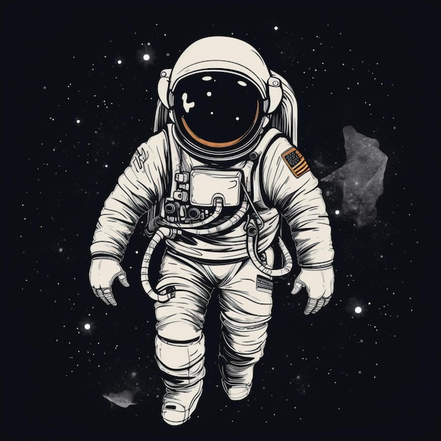 astronaut in the space