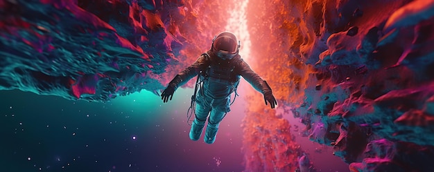 astronaut in space