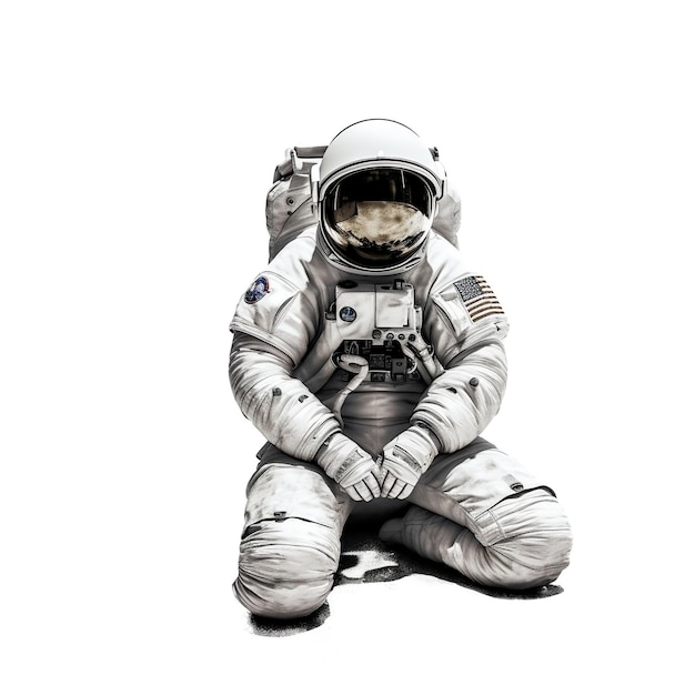 Astronaut on white Background AI