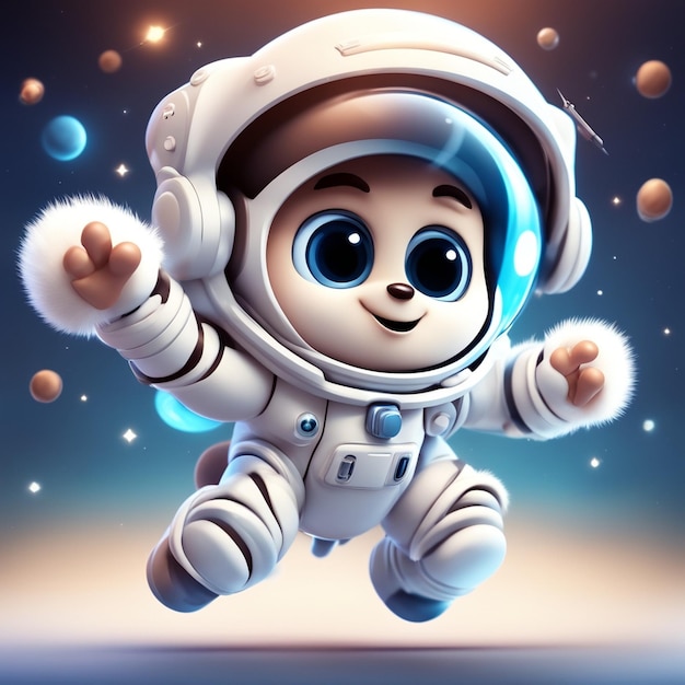 Photo an astronaut with a space suit on and a space suit on