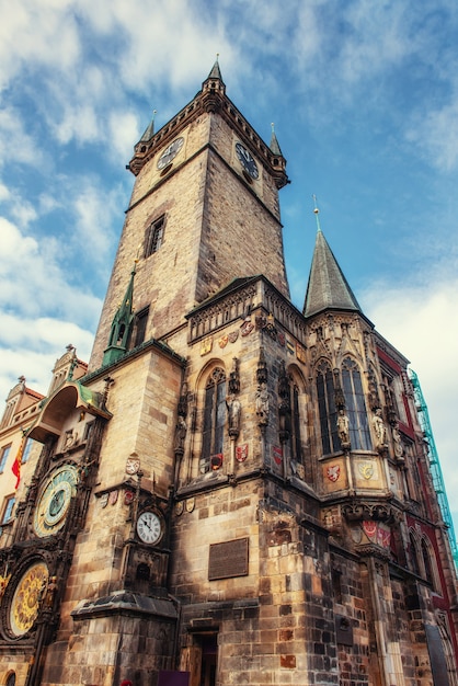 Astronomical clock in Prague, Czech Republic Europe