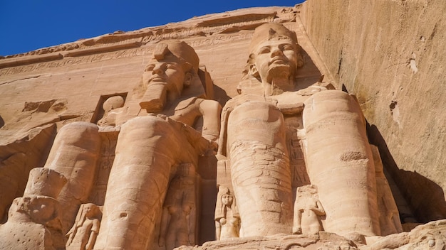 Aswan Egypt  Great Abu Simbel temple of Pharaoh Ramses II in southern Egypt in Nubia