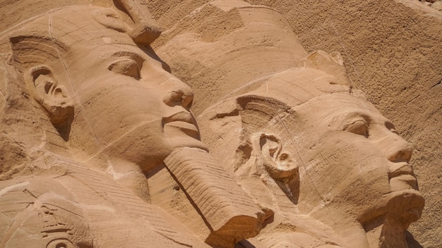 Aswan Egypt  Great Abu Simbel temple of Pharaoh Ramses II in southern Egypt in Nubia