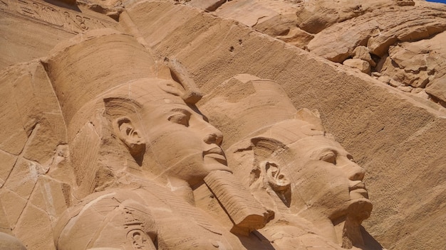 Aswan Egypt  Great Abu Simbel temple of Pharaoh Ramses II in southern Egypt in Nubia