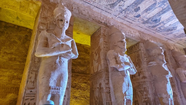 Aswan Egypt  Great Abu Simbel temple of Pharaoh Ramses II in southern Egypt in Nubia