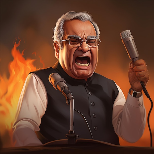 Atal Bihari Vajpayee Ai Images Atal Bihari Vajpayee Cartoon Character