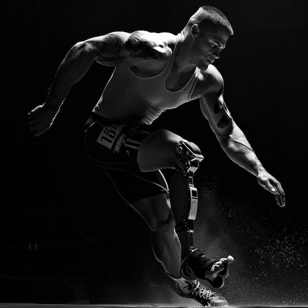 Athlete in Action The Determination of a Prosthetic Limb Runner