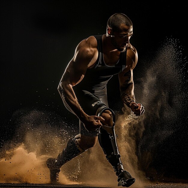 Athlete in Action The Determination of a Prosthetic Limb Runner