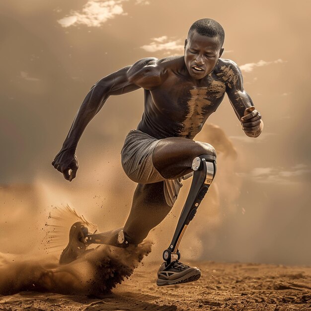 Athlete in Action The Determination of a Prosthetic Limb Runner