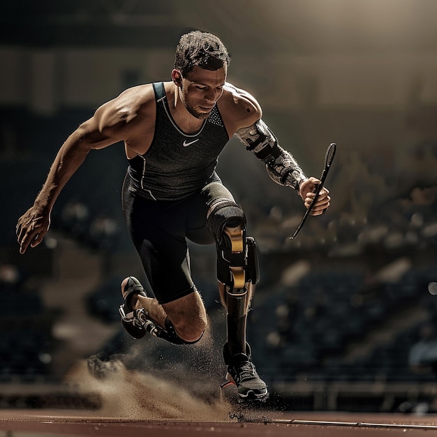 Athlete in Action The Determination of a Prosthetic Limb Runner