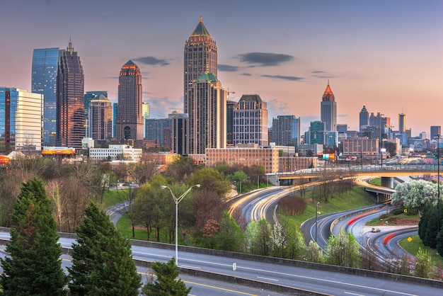 Photo atlanta georgia usa downtown skyline