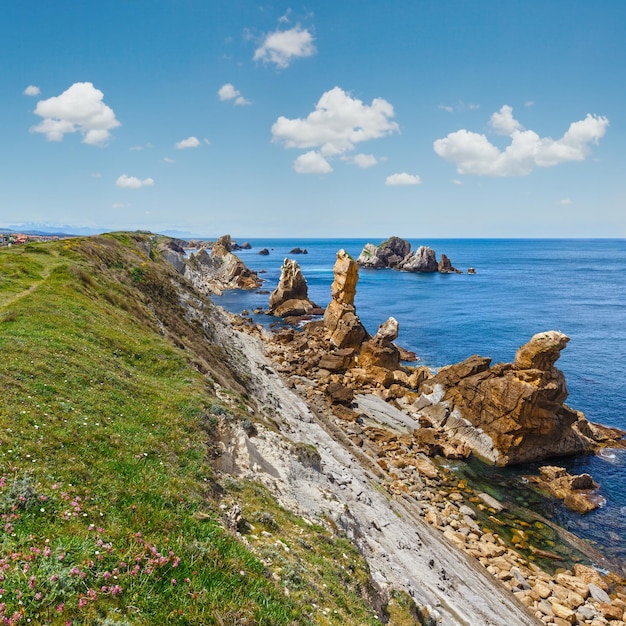 Atlantic ocean coastline near Portio Beach