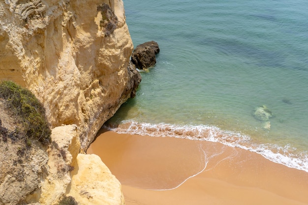 Atlantic ocean view with cliff View of Atlantic Coast at Portugal Cabo da Roca Summer day