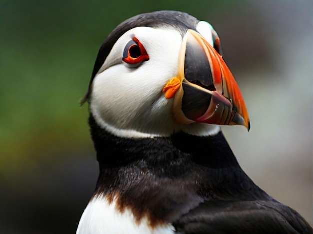 Atlantic puffin also know as common puffin is a species of seabird in the auk family