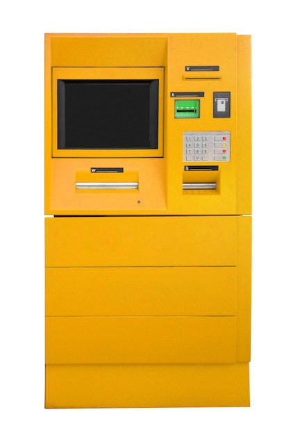 ATM Bank Cash Machine yellow